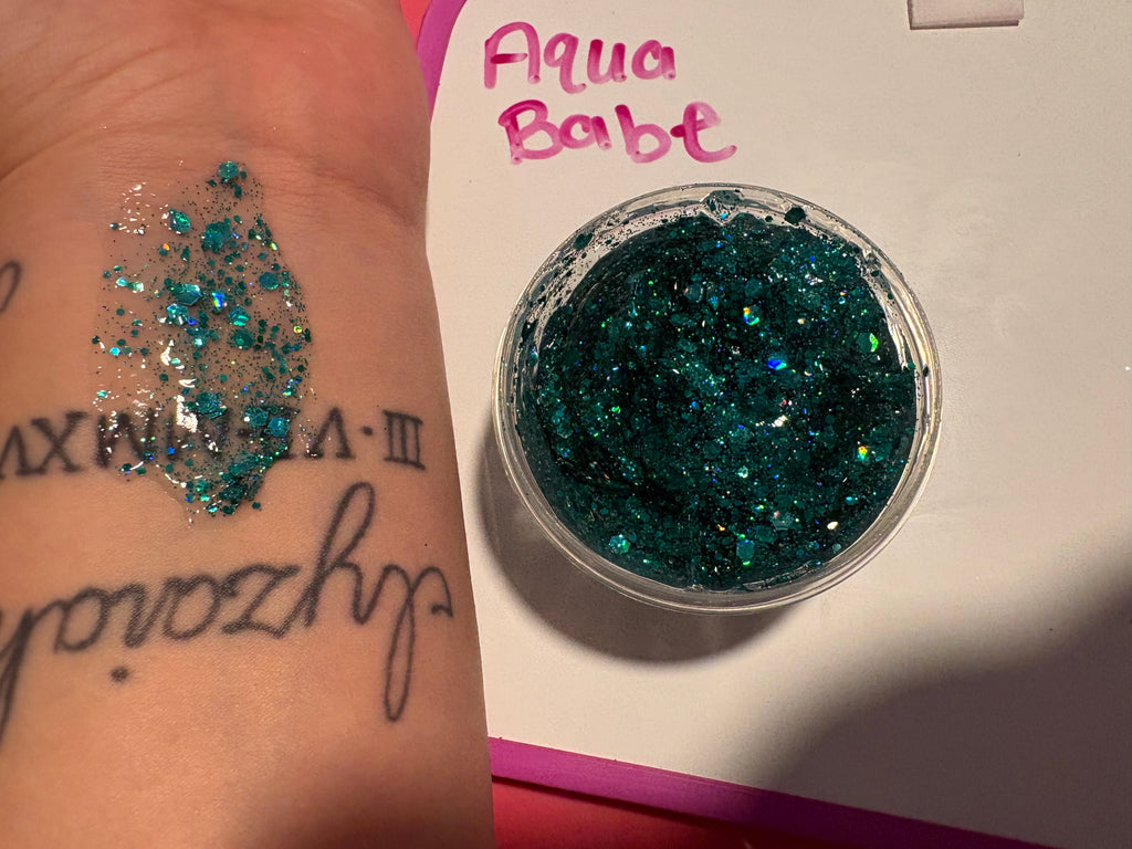 “Aqua Babe” Hair and Body Glitted