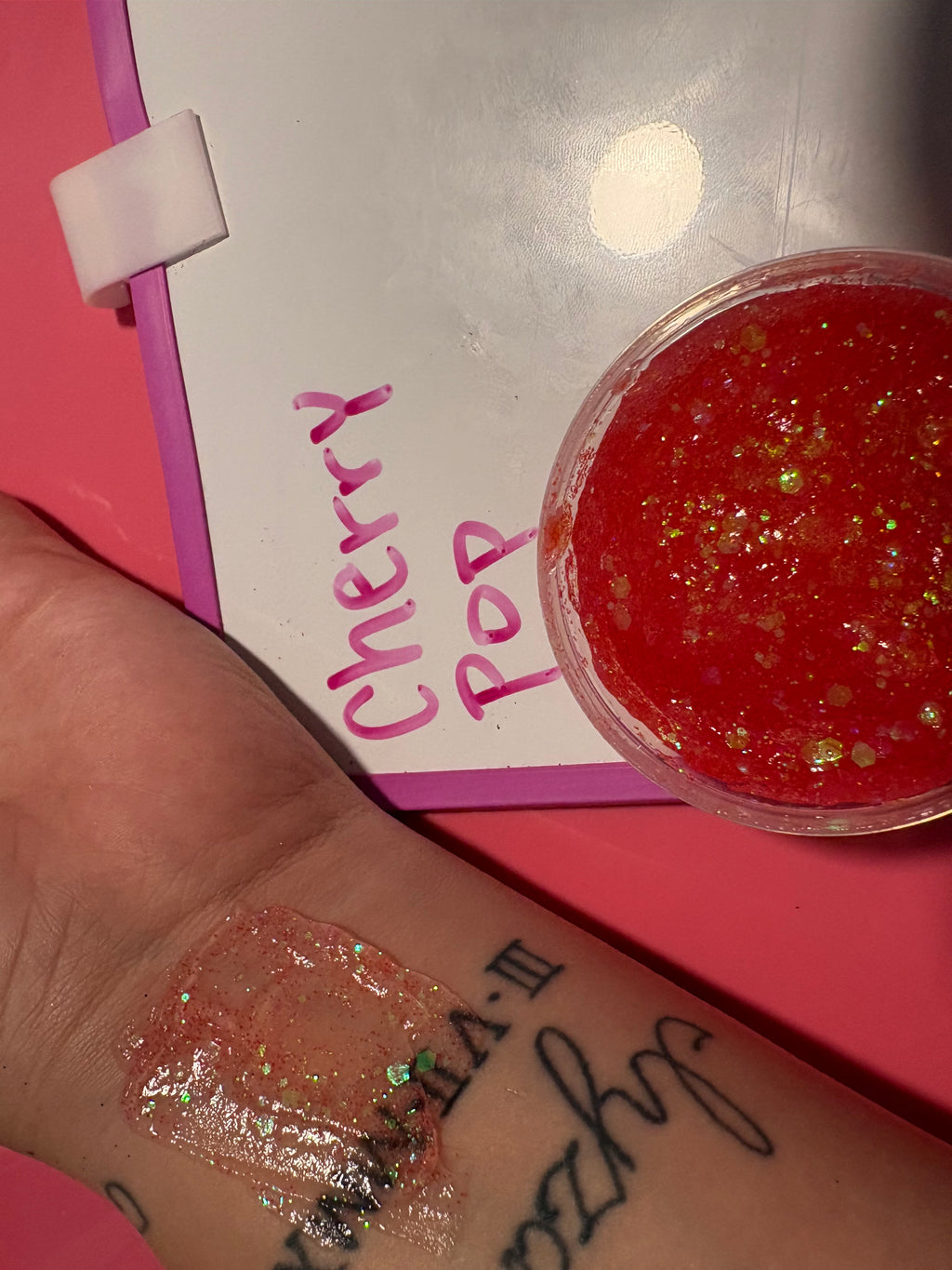 “Cherry Pop” Hair and Body Glitter 2oz
