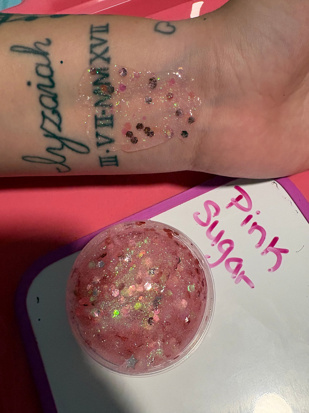 “Pink Sugar” Hair and Body Hlitter