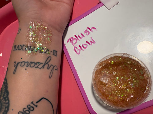 “Blush Glow” Hair and Body Glitter